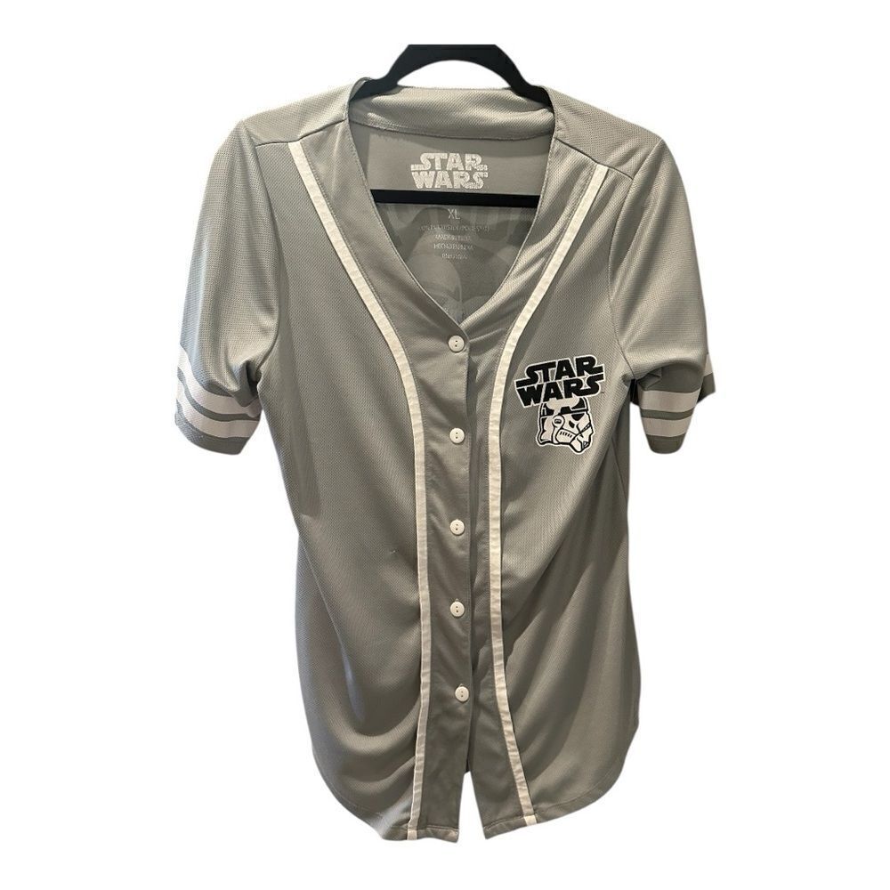 Star Wars Lucas film LTD jersey button down 
Starwars.com short sleeve